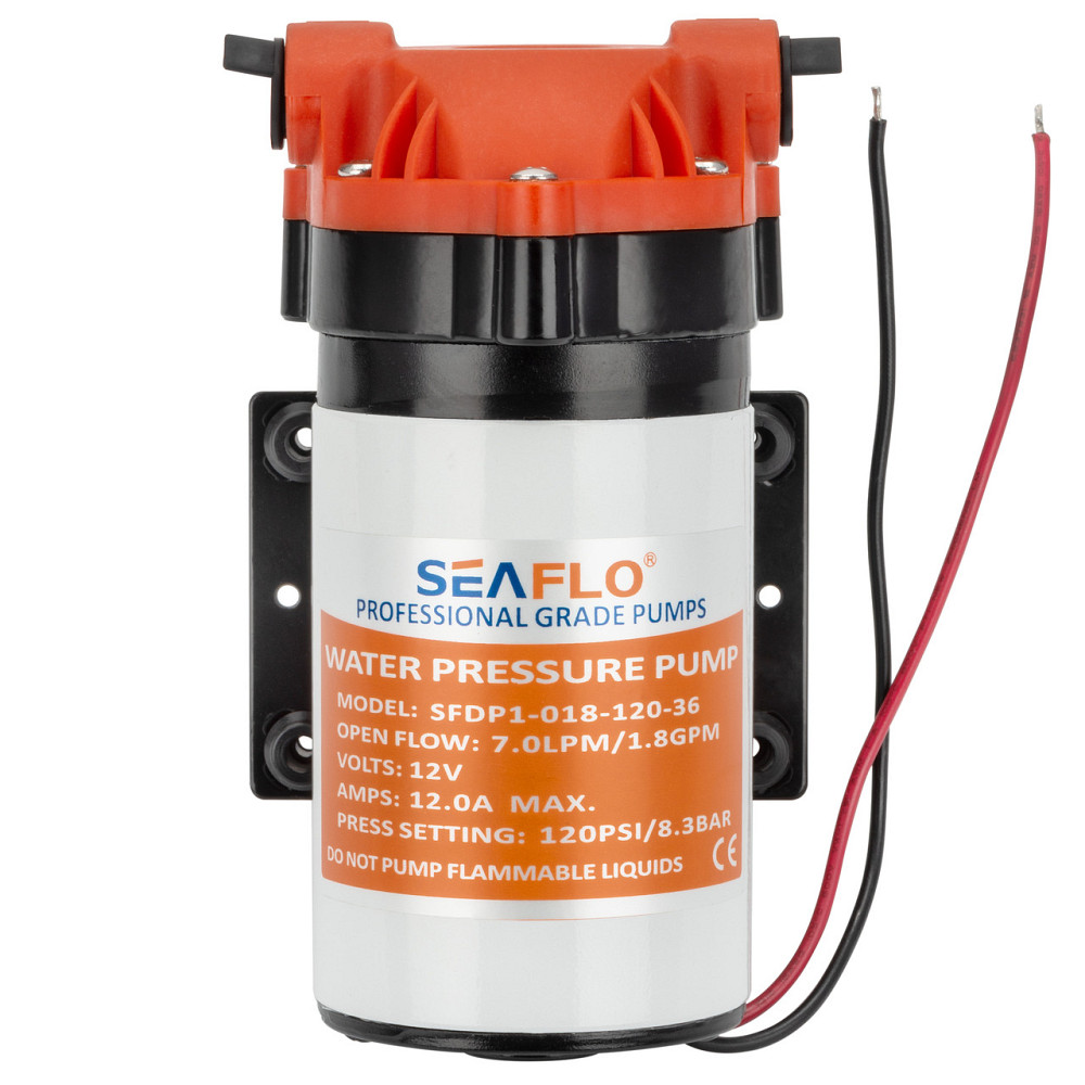 Автоматична діафрагмова помпа SEAFLO SFDP1-018-120-36 7 л/год 12 В 3/8 труба Київ - фото 2