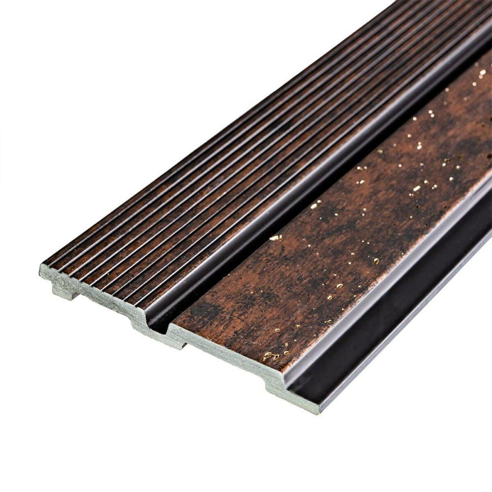 Рейка декоративная PS 2900х120х12мм Медный с золотыми вкраплениями SW-00001747 Киев - изображение 1