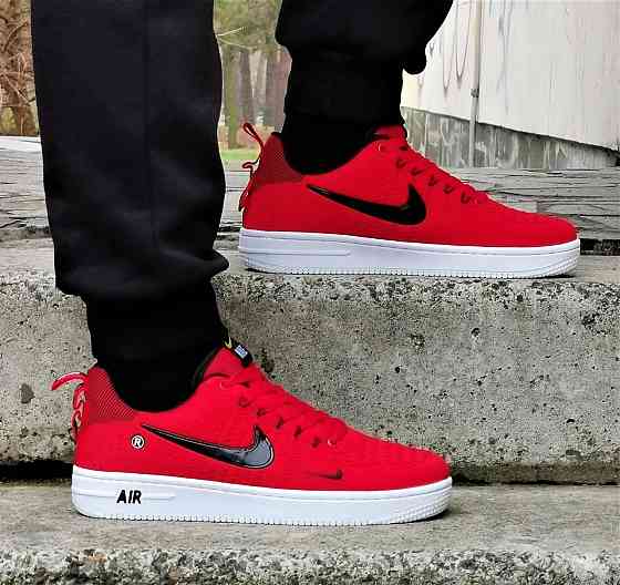 Кросівки Nike Force Червоні Жіночі Форси Найк (розміри: 36,37,38,39,40,41,42,43) Дніпро