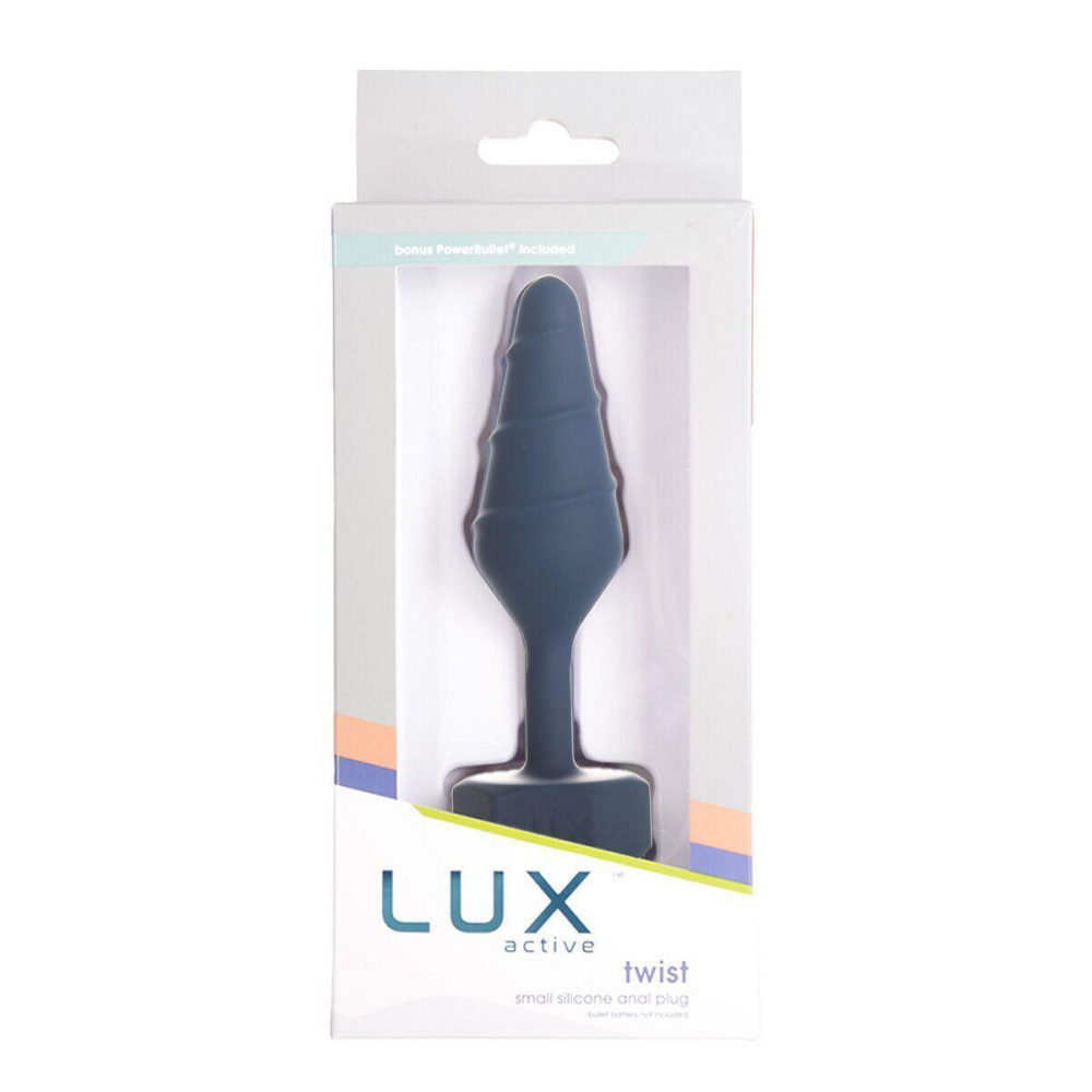Анальна пробка Lux Active Twist Plug Small Blue (м'яте паковання!!!) Sex Aura Київ - фото 7