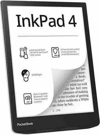 Електронна книга PocketBook 743G InkPad 4 Stundust Silver (PB743G-U-CIS) Сріблястий Харків