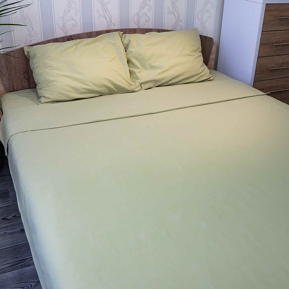 Підковдра 180x215 Поплін GM Textile 120 г/м2 Бавовна (Оливковий) Суми - фото 2