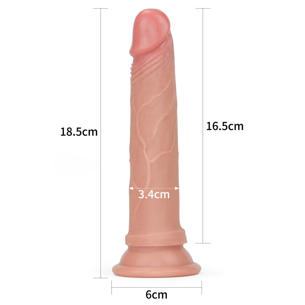Фаллоимитатор - Dual-Layered Silicone Cock 7