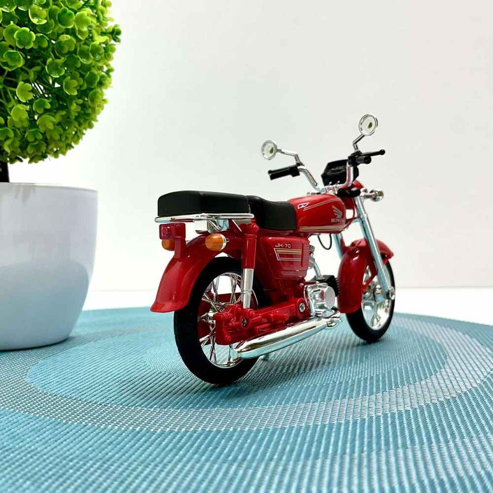 Мотоцикл металопластиковий звуки підсвічування гумові амортизація елементи 1:12 Червоний (BG 68-765) Чернігів - фото 2