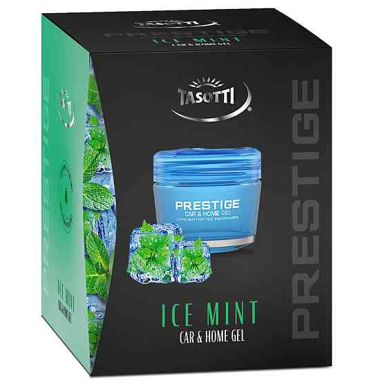 Ароматизатор для авто гелевий "Gel Prestige" Ice Mint (Крижана м'ята) 50мл Tasotti Київ