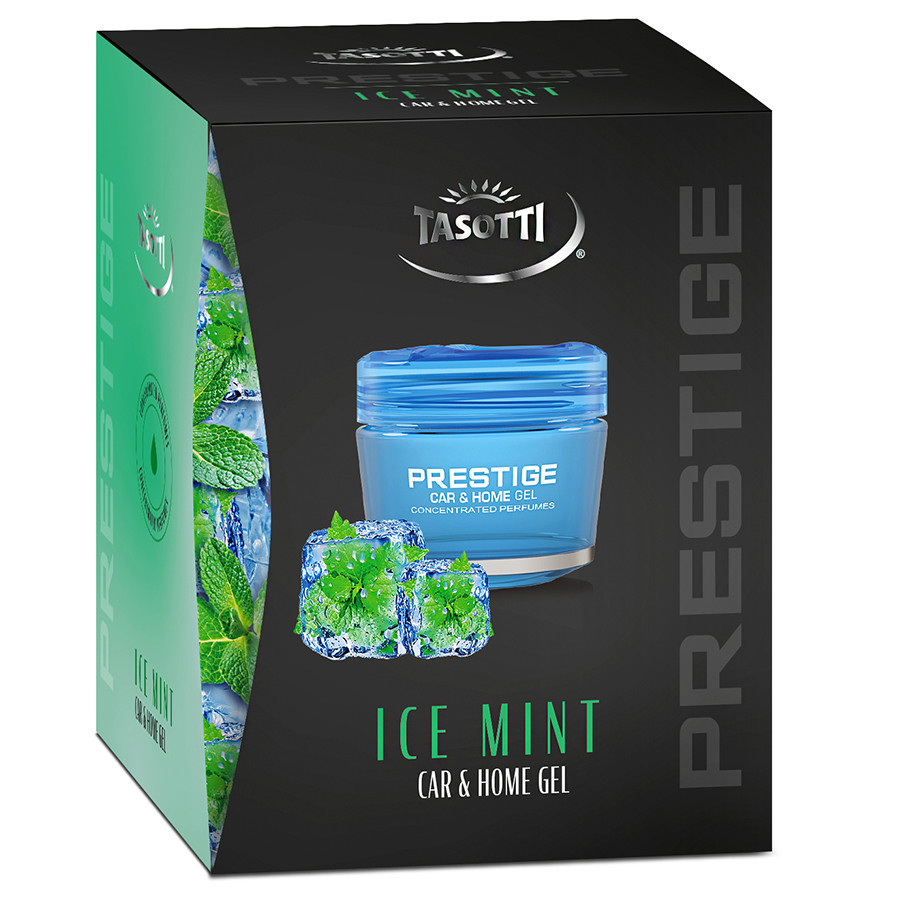 Ароматизатор для авто гелевий "Gel Prestige" Ice Mint (Крижана м'ята) 50мл Tasotti Київ - фото 1