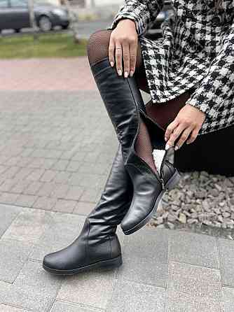 Nivelle Чоботи жіночі NIVELLE чорні натуральна шкіра зимові 38р. (4012) Коломыя