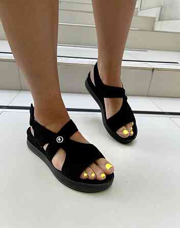 Olli БосонІжки жіночі OLLI Л-4-21747 чорні (літо, замша натуральна) (3656) 37р.38р. Коломыя