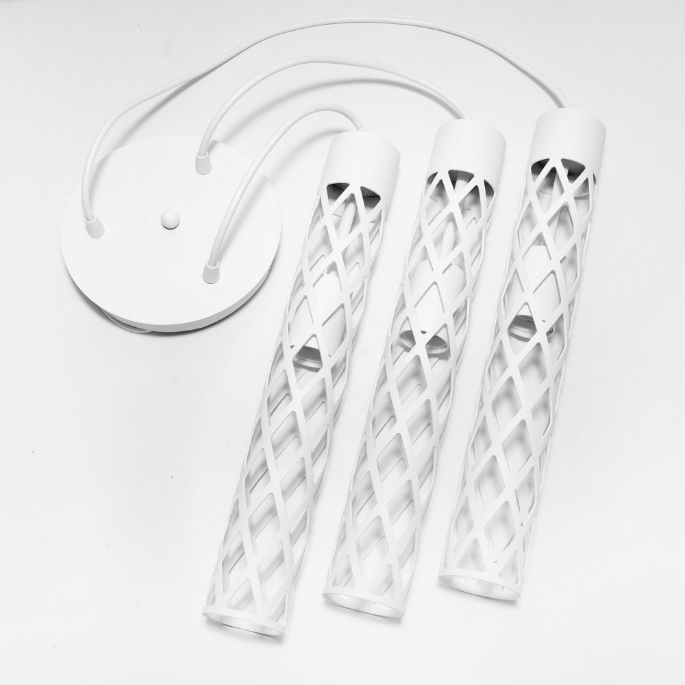 Світильник лофт підвісний Е27-3 Flow NL 6041-3R WH Київ - фото 2