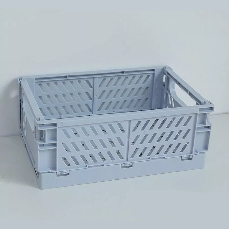 Контейнер для хранения мелочей, 25.5×15×9.7см, пластиковая корзина с ручками, голубой Каменец-Подольский - изображение 3