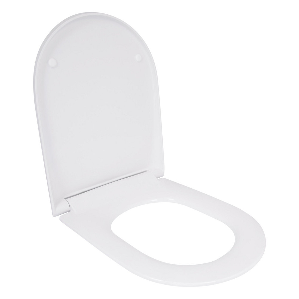 Qtap Сидіння для унітаза (Robin 520, Scorpio 520) 465x363x60 мм, White, з мікроліфтом, Slim Duroplast, MagLock QTSC179W48916 Київ - фото 3