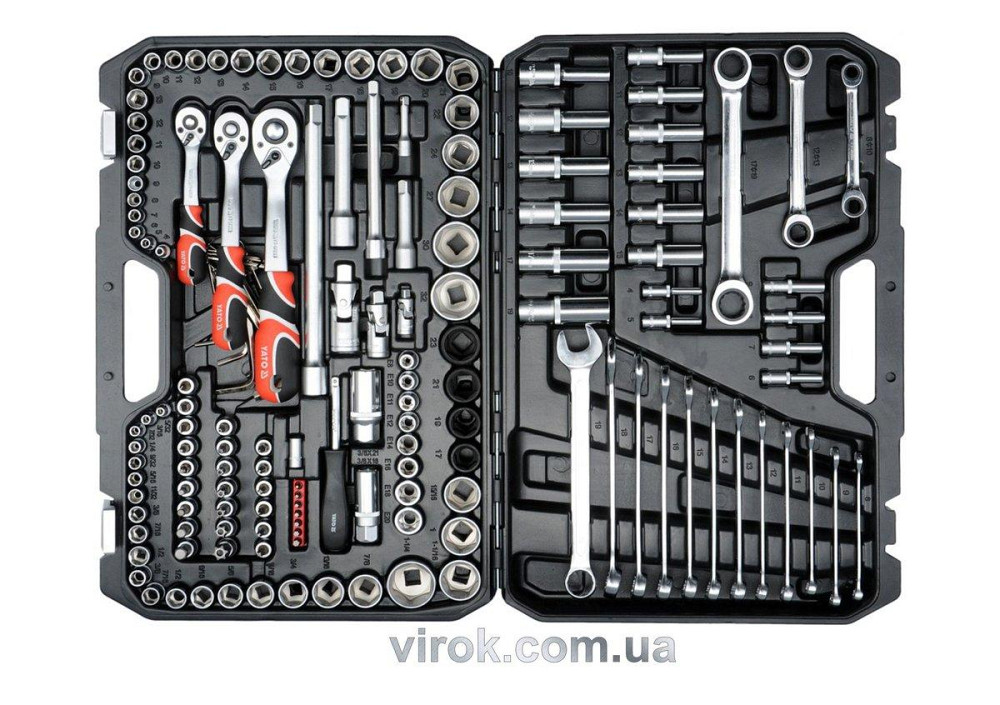 Набір головок торцевих YATO : квадрат 1/2