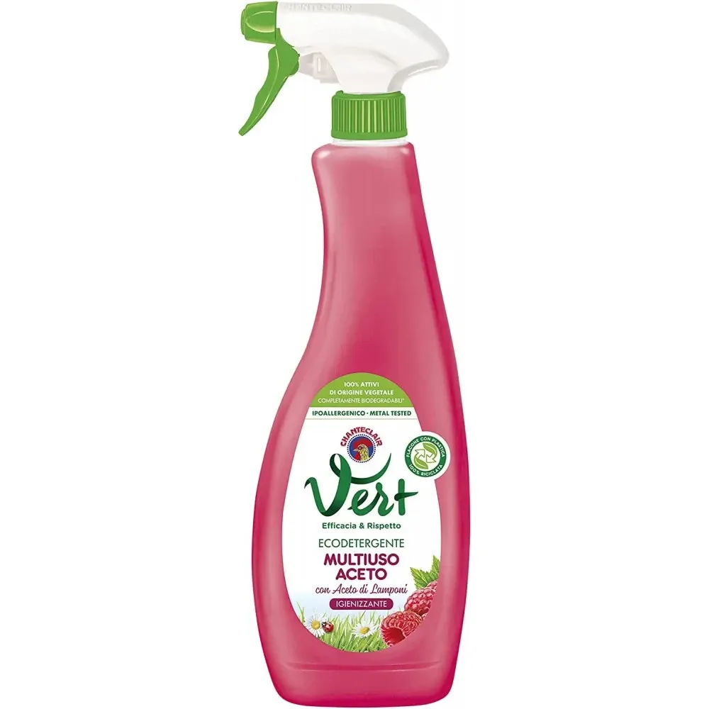 Универсальное дезинфицирующее чистящее средство Chanteclair Vert Ecodetergente Multiuso Aceto 625 ml Львов - изображение 1
