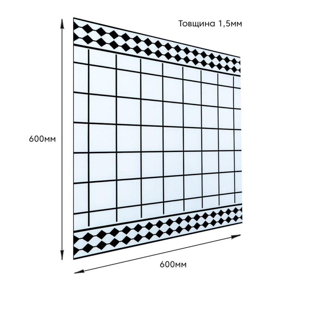 Самоклеющаяся виниловая плитка 600х600х1,5мм, цена за 1 шт. (СВП-209) Глянец SW-00000516 Киев - изображение 3