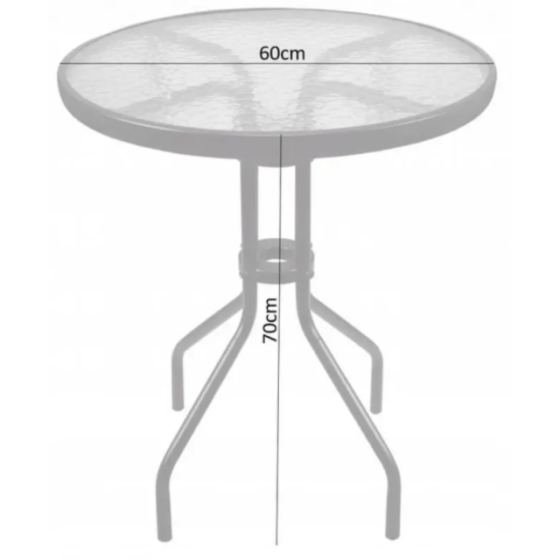 Садовий стіл Chomik Garden Line MAJORKA сірий Киев