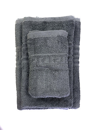 Махровий рушник Ideal Textile Greek 33х60 см сірий (56860582) Чернівці - фото 2