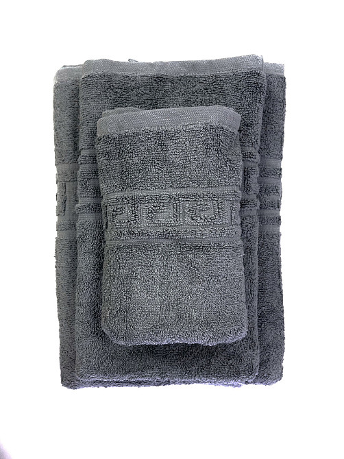Махровое полотенце Ideal Textile Greek 33х60 см серый (56860582) Черновцы - изображение 2