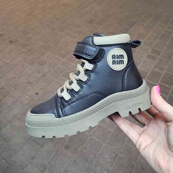 Детские демисезонные ботинки для девочек на флисе 34,37 Николаев