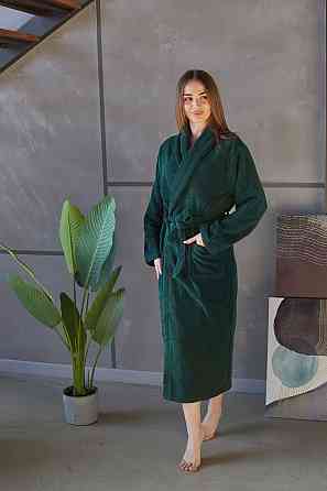 Банный махровый халат Ideal Textile изумрудный (56861055) XXL Черновцы