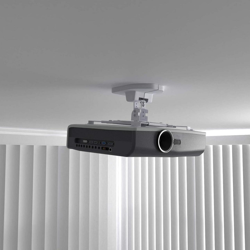 Кронштейн для проектора Amazon Basics Tilting Ceiling/Wall 15kg белый потолочный/настенный регулируемый Киев - изображение 8