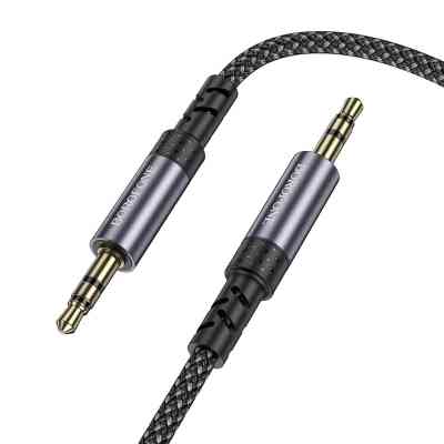 Кабель мультимедийный 3.5mm M to 3.5mm BL24 metal grey BOROFONE (6941991118968) Винница