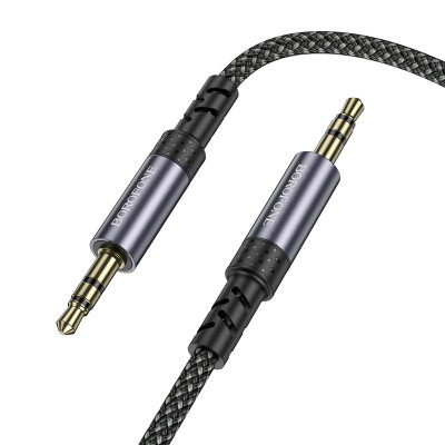 Кабель мультимедийный 3.5mm M to 3.5mm BL24 metal grey BOROFONE (6941991118968) Винница - изображение 5
