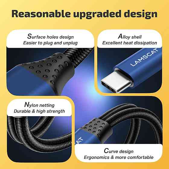 Перехідник Type C - Type C + Jack 3.5 LAMSCAT Луцк