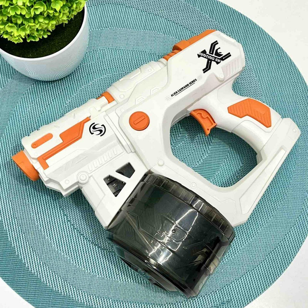 Автомат водяний на акаммуляторі Білий з помаранчевим (8604) Чернігів - фото 10