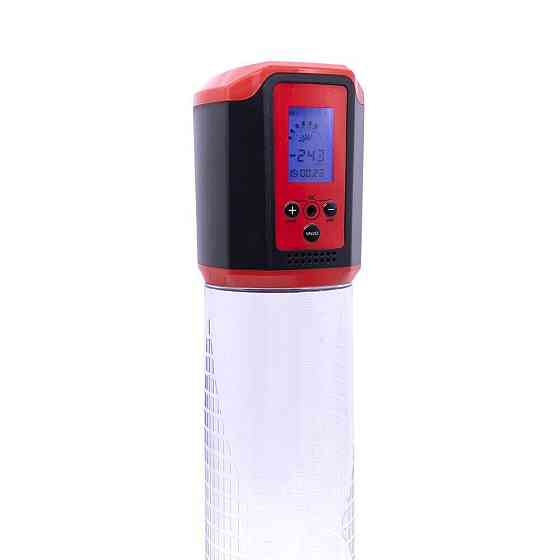 Автоматична вакуумна помпа Men Powerup Passion Pump Red, LED-табло, перезаряджувана, 8 режимів Sex Aura Київ