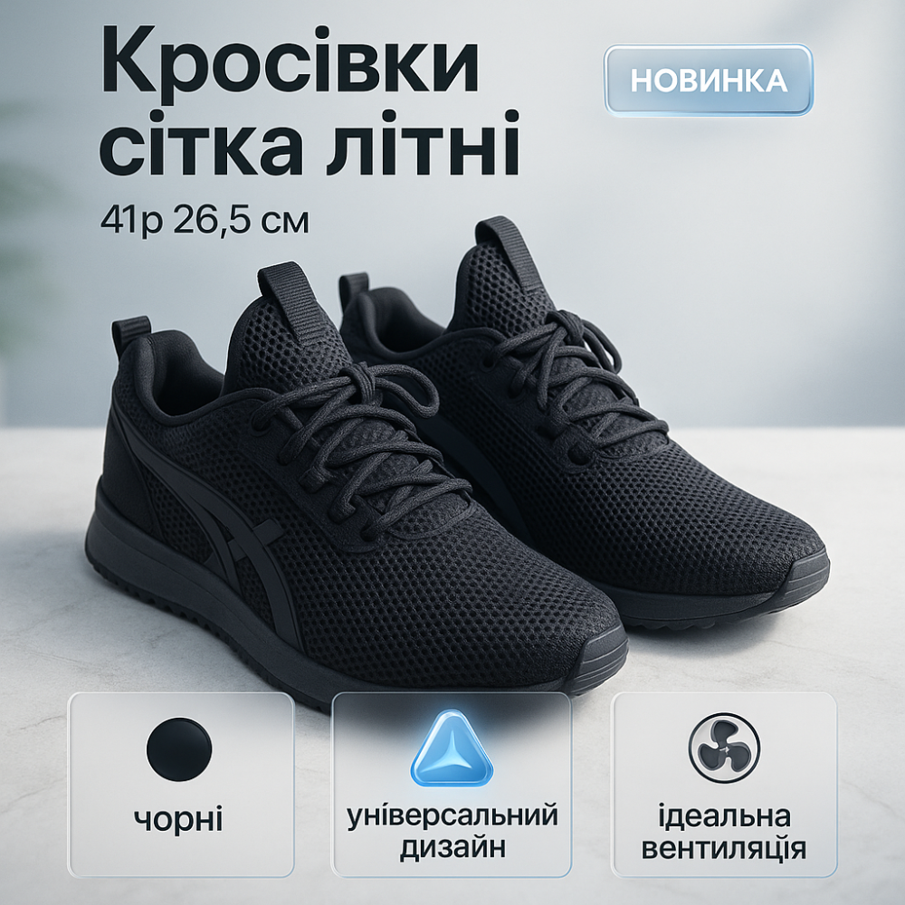 Чоловічі текстильні кросівки, Чоловічі літні кросівки з сітки з сіткою весна-літо QE-81 Львів - фото 9