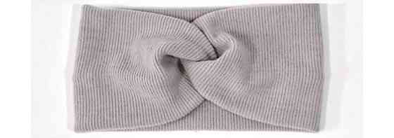 Повязка на голову из ангорки пудра Киев