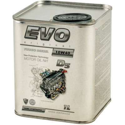 Моторное масло EVO D5 10W-40 TURBO DIESEL 1L (D5 1L 10W-40 TURBO DIESEL) Винница - изображение 1