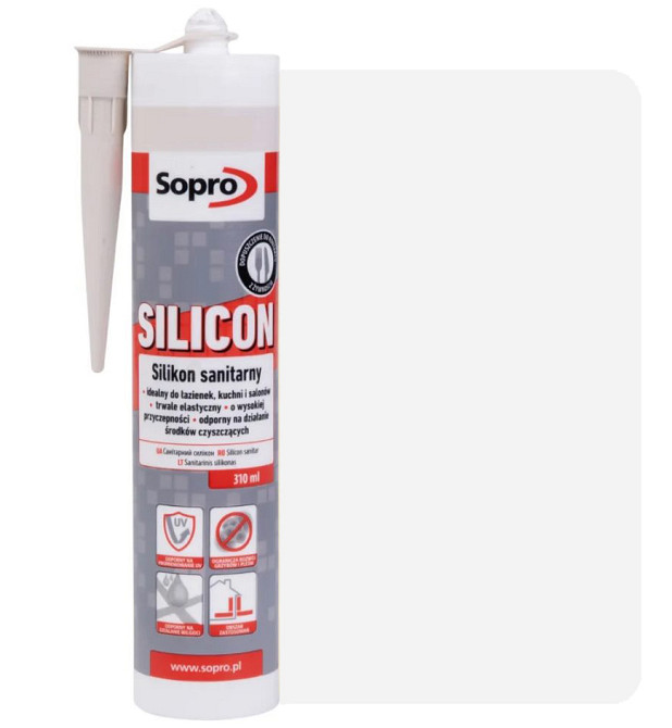 Силікон Sopro Silicon BIALY №10 (білий) 310 мл Киев - изображение 1