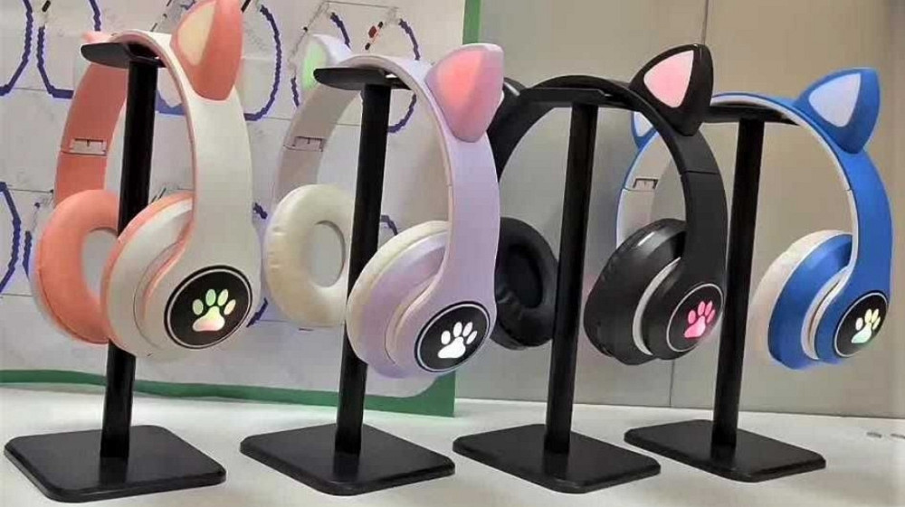 Наушники STN-28 блютуз, сд-карта подсветка кошачьи ушки и лапки, радио. Киев - изображение 2