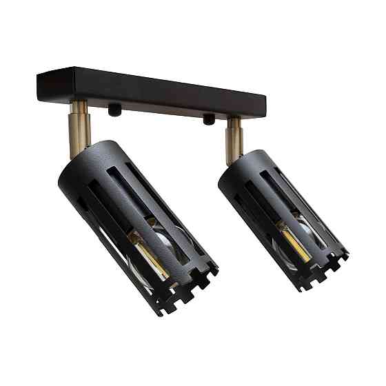 Светильник потолочный MSK Electric Teramo спот поворотный на два плафона NL 18050-2 BK Одесса