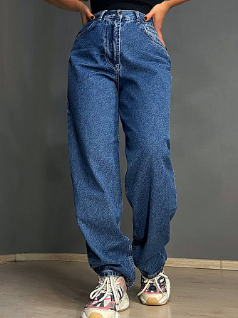 Джинсы женские It’s Basic 3144-1 бананы skater baggy синие, синий, 34, 34, 70 см, 100 см Одесса - изображение 7