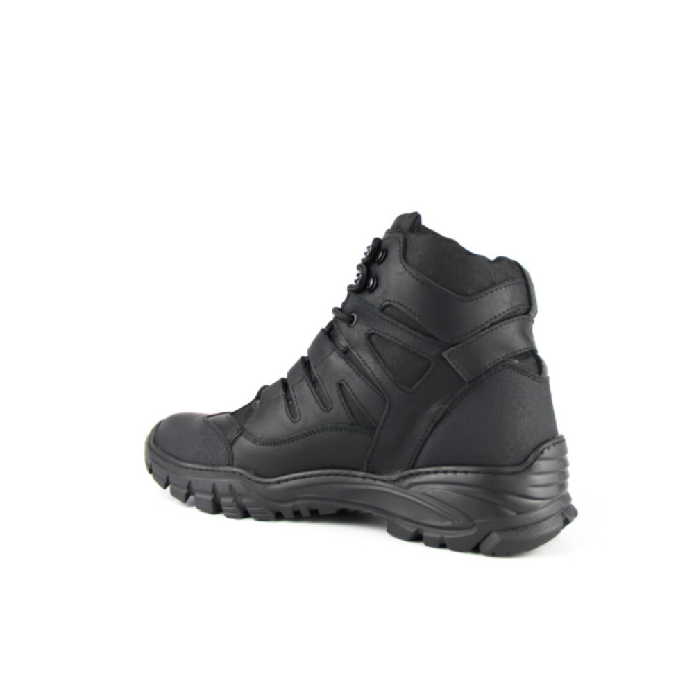 Военные мужские ботинки Хищник, демисезонные, черные, прошитые, антискользящие, защита носка, ударопрочная Львов - изображение 4