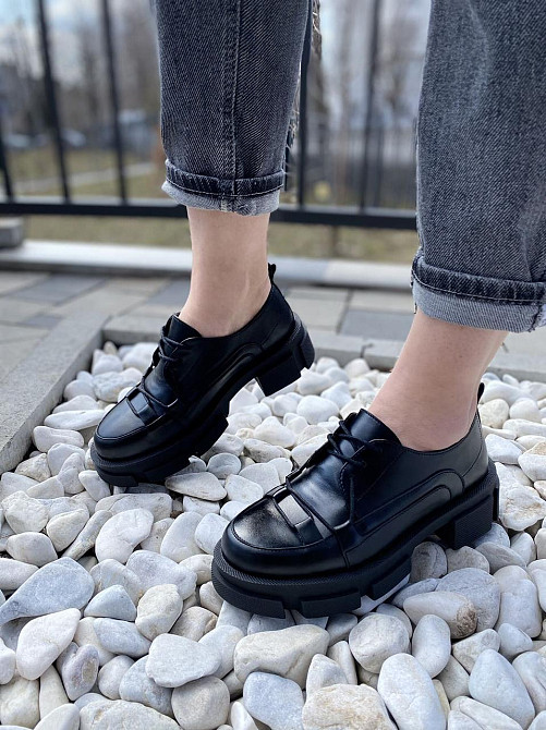 M.KRAFT Туфлі жіночі M.KRAFT T-74 чорні (весна-осінь, шкіра натуральна) (4381) 36р.39р.40р. Коломыя - изображение 2