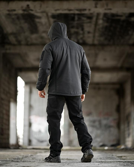 Зимний тактический костюм PANCER черный ТР6498 Одесса - изображение 14