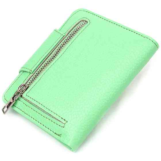 Компактный женский кошелек из натуральной кожи CANPELLINI 21666 Салатовый Киев