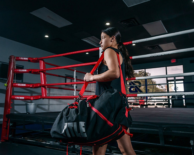 Спортивна сумка TITLE Boxing Champion Sport Bag/Backpack Black/Red Кам'янське - фото 9