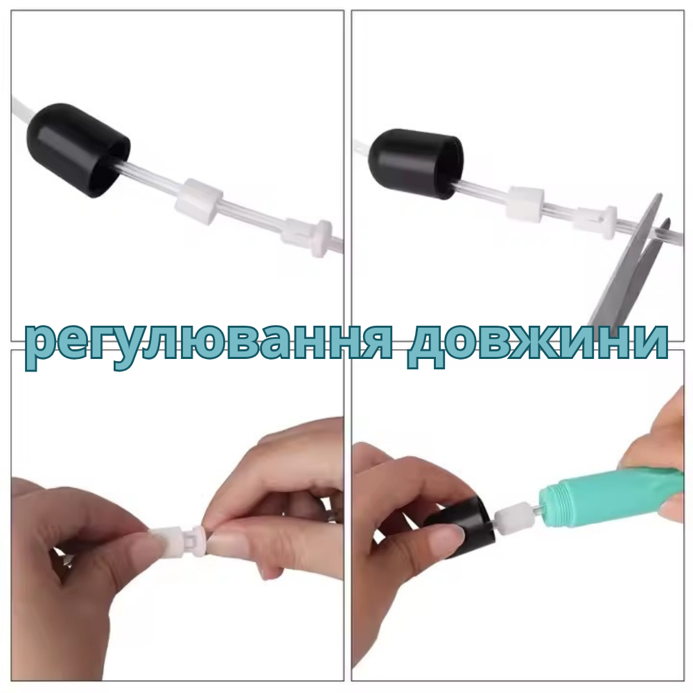 Скакалка светодиодная 2.8 м светящаяся для детей и взрослых с LED-подсветкой для занятий спортом голубая Каменец-Подольский - изображение 8