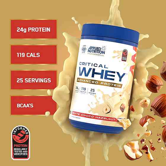 Протеїн Applied Nutrition Critical Whey Protein 825 г, White Choco Hazelnut Луцьк