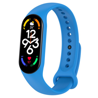Ремінець до фітнес браслета BeCover Silicone для Xiaomi Mi Smart Band 7 Blue (707477) Вінниця - фото 1