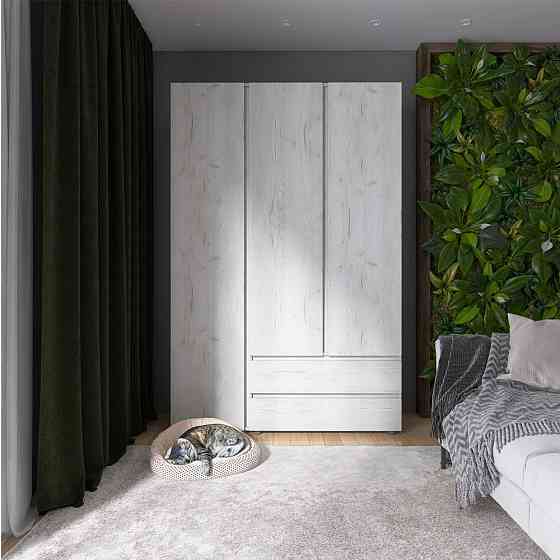 Шкаф трехдверный Эверест ШЛ-3 Лайт Дуб Крафт белый (DTM-071085) Львов