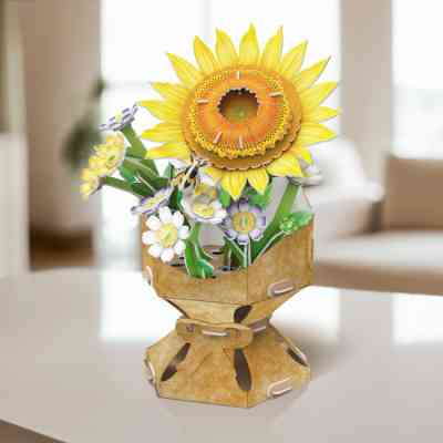 Пазл Cubic Fun трехмерный Букет цветов Подсолнух (W3303h) Винница