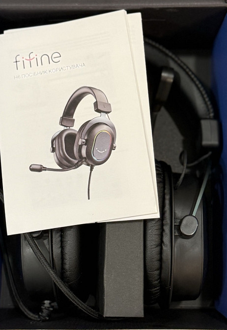 ГАРАНТІЯ 1МІС!!!Fifine H6 ігрові навушники для шутерів CS2 + подарунок. Харків - фото 2