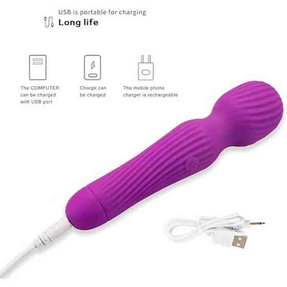 Багатофункціональний ребристий вібратор Фуксія Вінниця