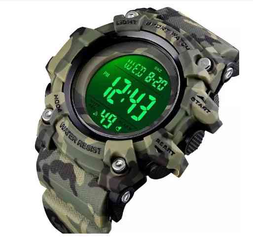 Часы мужские спортивные Skmei 1552 Зеленый камуфляж Винница