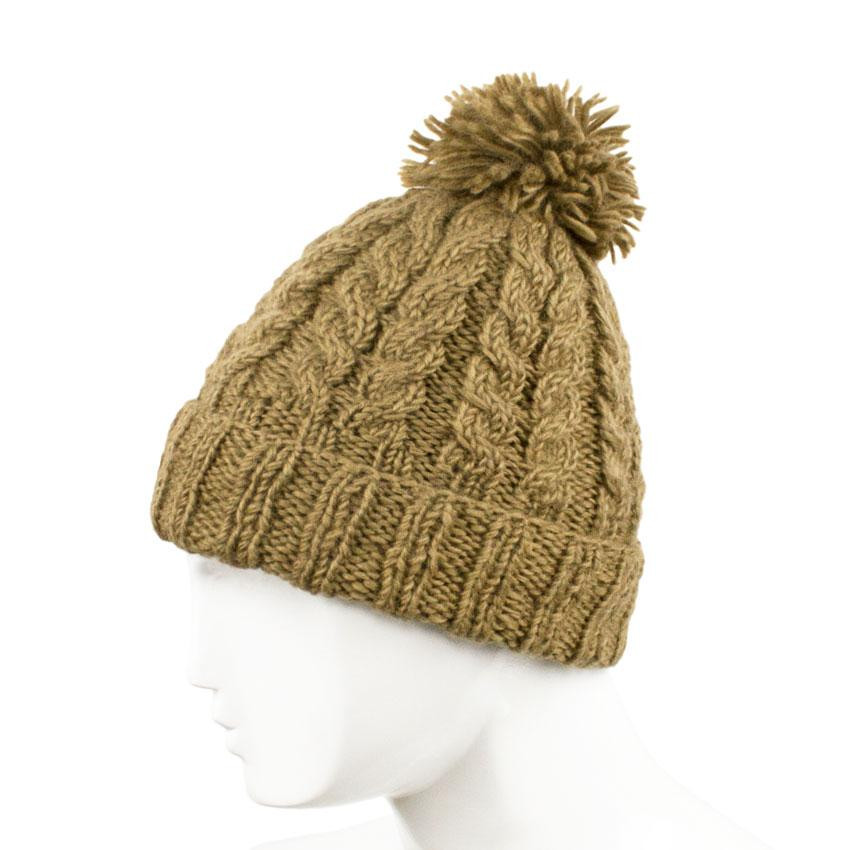 Шапка зимова з вовняним бубоном Київ - фото 1